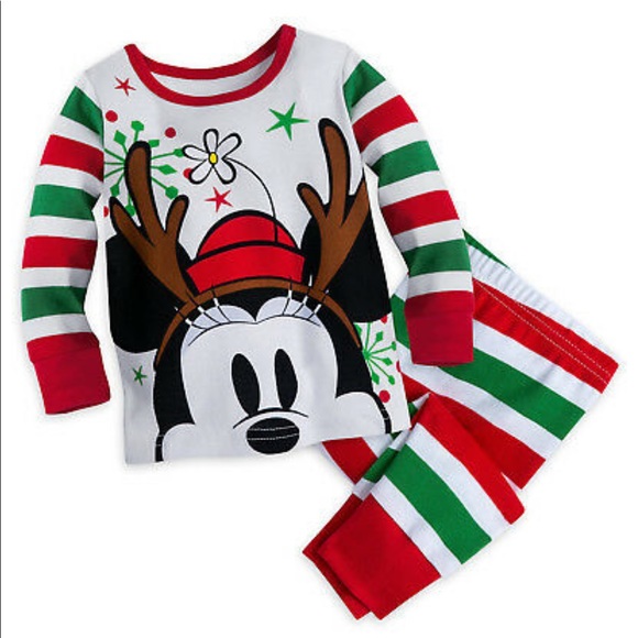 🎁 Disney Minnie Mouse Holiday Pajama Set - Picture 1 of 4